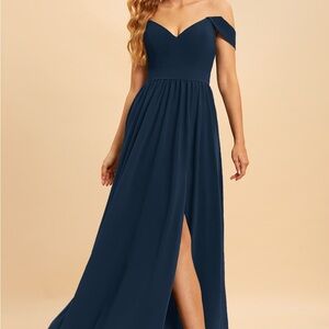 JJs House Off the Shoulder Slit Gown